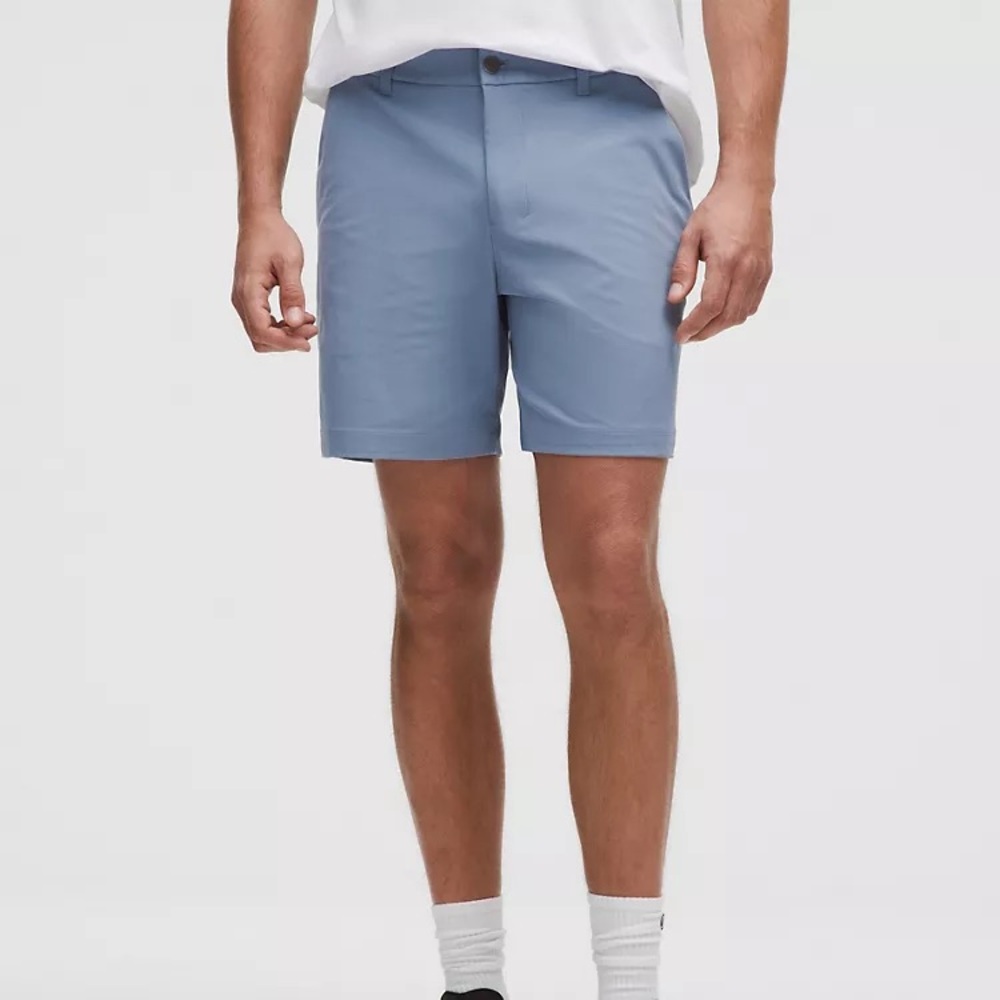 Lululemon Classic Fit 7” Warpstreme Blue Shorts